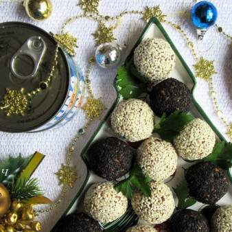 Закусочные шарики Тунец и фасоль