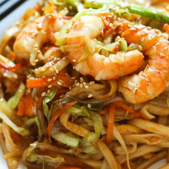 Лапша Удон с морепродуктами