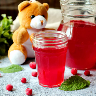 Клюквенный морс для детей