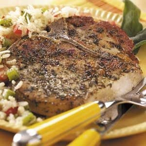 Herb-Rubbed Pork Chops