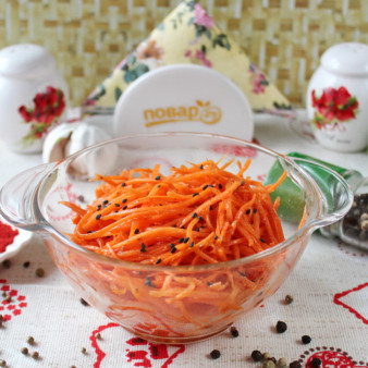 Салат с морковью по-корейски
