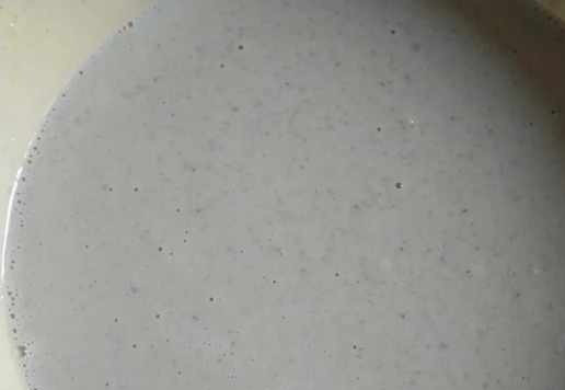 1. Этап. Блины с гречкой: Сварить гречневые хлопья (1:2) в жидкую кашку.