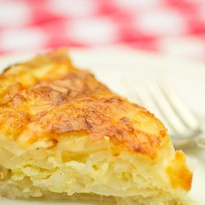 Быстрый пирог с луком