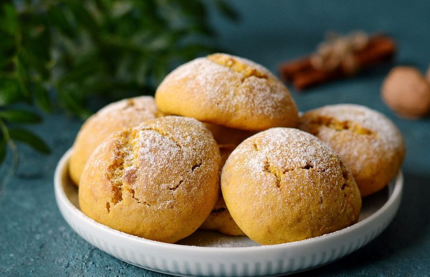 1. Этап. Постное тыквенное печенье: Постное тыквенное печенье готово, приятного вам аппетита!