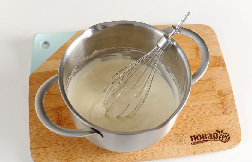 1. Этап. Паштида: Перемешайте все еще раз до однородного состояния.