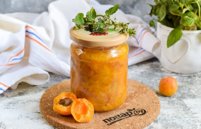 1. Этап. Абрикосовое варенье с мятой: Удачных заготовок!