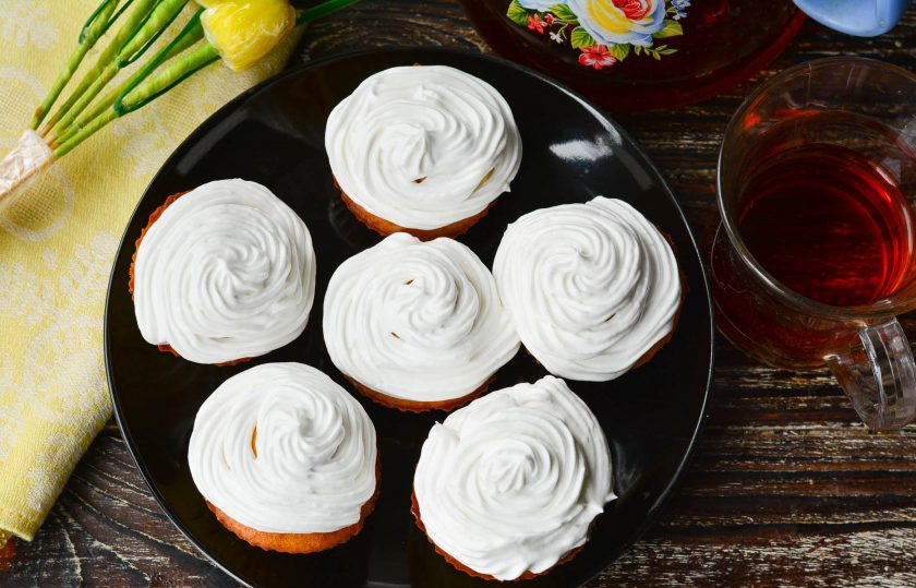 1. Этап. Сливочные капкейки: Сливочные капкейки готовы! Приятного аппетита!