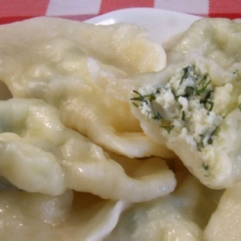 Вареники на кефире с творогом