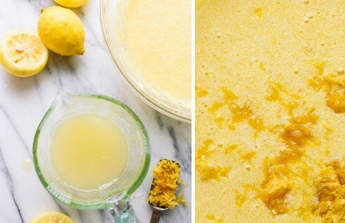 1. Этап. Медово-лимонный курд: 3. Следом добавьте сок лимона и цедру.