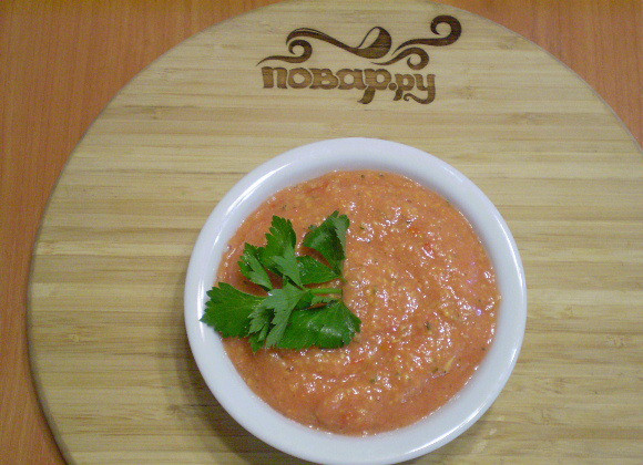 1. Этап. Сыроедческая кабачковая икра: При подаче к столу украсьте зеленью. Приятного!