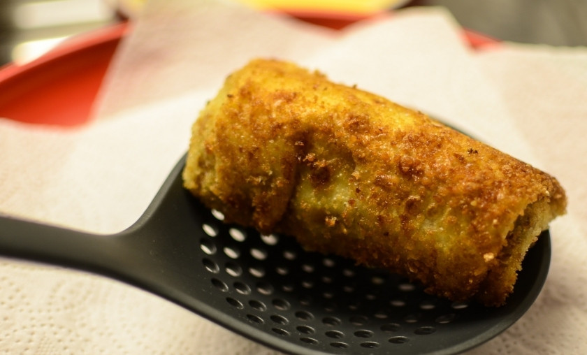 1. Этап. Блинчики с овощной начинкой: Вот такие потрясающие блинчики с овощной начинкой у вас получатся:)