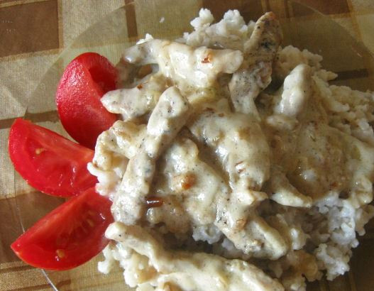 1. Этап. Свинина в сметане на сковороде: 4. Все готово! Приятного аппетита!