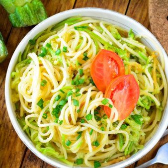 Спагетти с кабачками