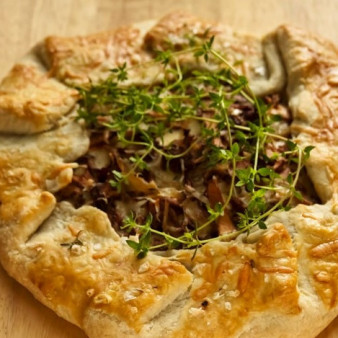 Тарт с лисичками