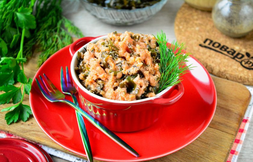 1. Этап. Икра из манки и морской капусты: Приятного вам аппетита!