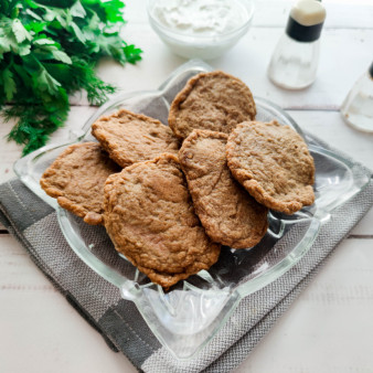 Диетические оладьи из куриной печени