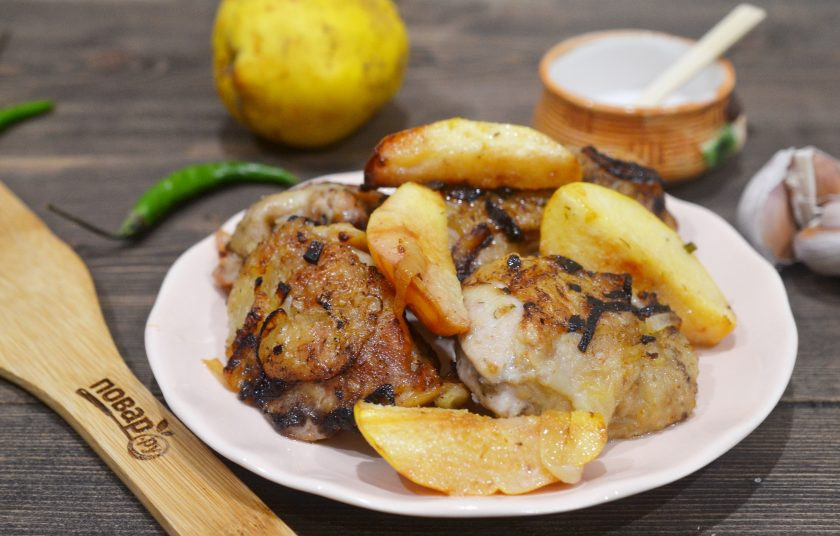 1. Этап. Курица с айвой тушеная: 8. Приятного аппетита!