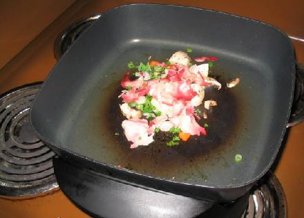 1. Этап. Японская пицца Окономияки (Okonomiyaki): Бросаем 