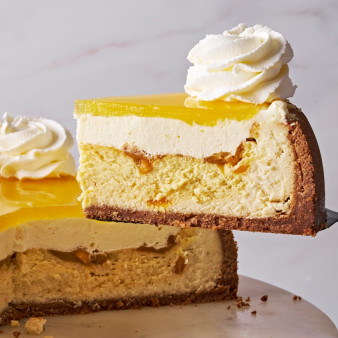 Copycat Cheesecake Factory Mango-Key Lime Cheesecake