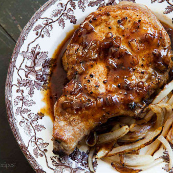 Vermont Maple Syrup Pork Chops