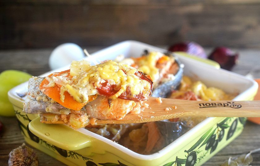 1. Этап. Лосось, запеченный с овощами: 14. Приятного аппетита!