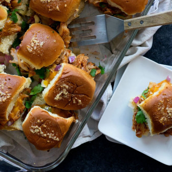 BBQ Chicken Pizza Sliders