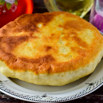 Хлеб на сковороде без дрожжей