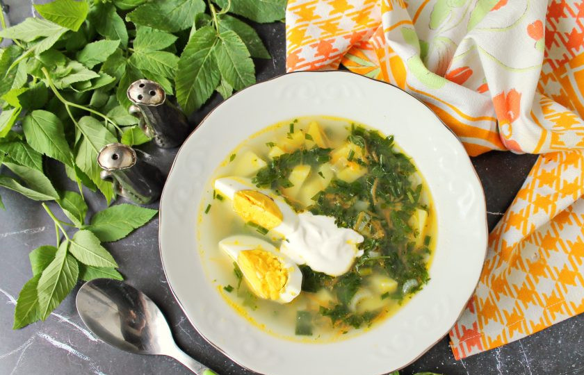 1. Этап. Суп из сныти: Приятного аппетита!