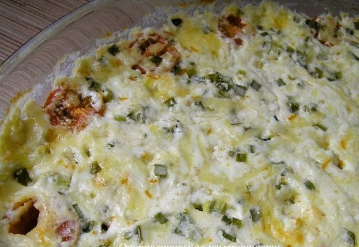 1. Этап. Кассероль с форелью и рисом: Через 10-15 минут блюдо подрумянится и будет готово!