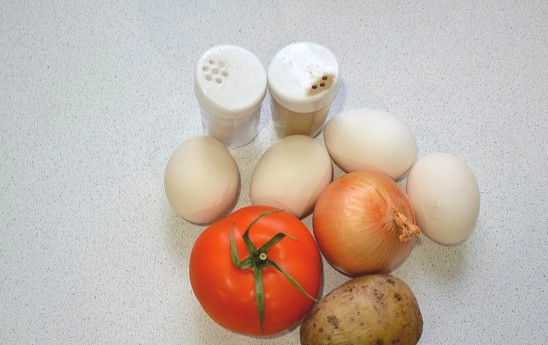 1. Этап. Мандирмак: 1. Вот такой небольшой и недорогой набор продуктов.