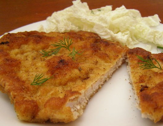 1. Этап. Ромштекс из свинины: Готовый ромштекс из свинины подаем с зеленью и овощами. Приятного аппетита!