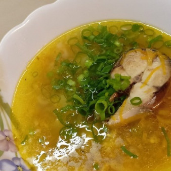 Суп рыбный с перловой крупой