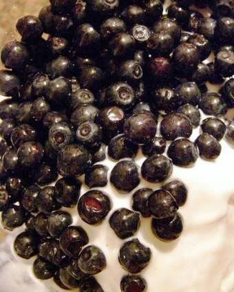 1. Этап. Молочный коктейль с черникой: Первым делом промываем чернику и очищаем от всяких листиков и палочек. Выкладываем в блендер ягоды, половину мороженого и наливаем молоко. Взбиваем до однородной массы.