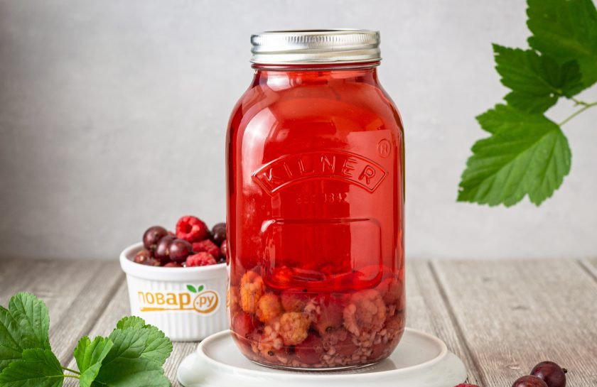 1. Этап. Компот из крыжовника с малиной: Компот из крыжовника с малиной готов!