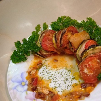 1. Этап. Рататуй с куриной грудкой: Приятного аппетита!