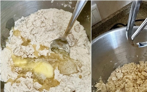 1. Этап. Насыпной пирог с клубникой: Я уже пару рецептов осуществил: Торт 