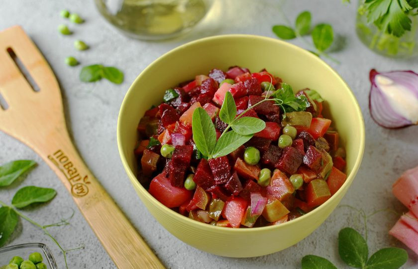 1. Этап. Винегрет из запеченных овощей: Приятного аппетита!