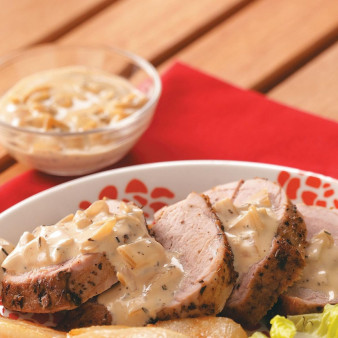 Pork Tenderloin with Pear Cream Sauce