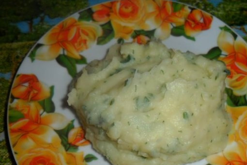 1. Этап. Пюре с зеленью: Вот и все. Пюре с зеленью готово. Приятного аппетита!