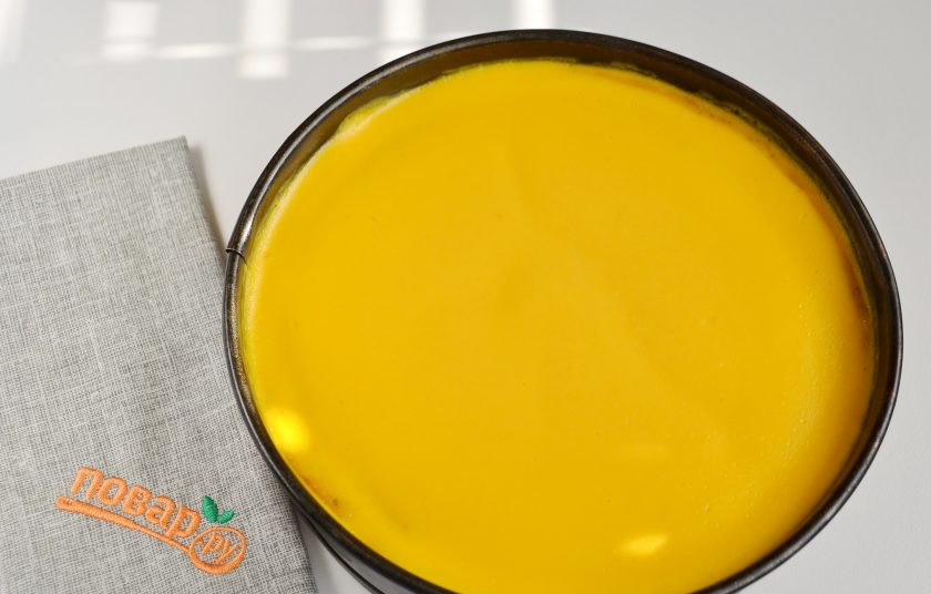 1. Этап. Творожно-тыквенная запеканка с маком: 12. Запеканка готова. Остудите ее полностью, потом осторожно пройдитесь ножом по краю, снимите бортик формы. Порежьте порционно и пробуйте!