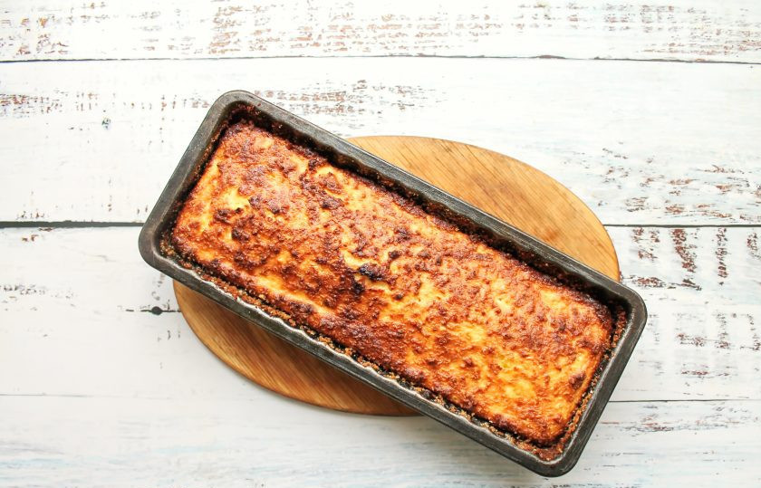 1. Этап. Творожная запеканка Баунти: Выпекайте творожную запеканку 