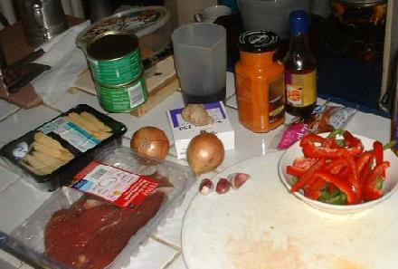 1. Этап. Тайская говядина чили: Ингредиенты: