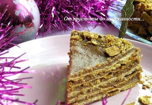 1. Этап. Постный шоколадный торт а-ля Наполеон: Приятного аппетита!