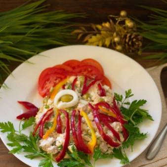 Салат Красный петух