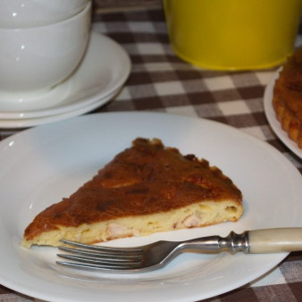 Пирог на сметане с курицей