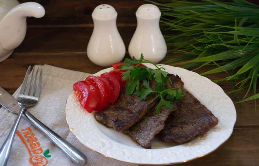 1. Этап. Лангет классический: Вкусный лангет будет готов очень быстро. Попробуйте это мясное блюдо.