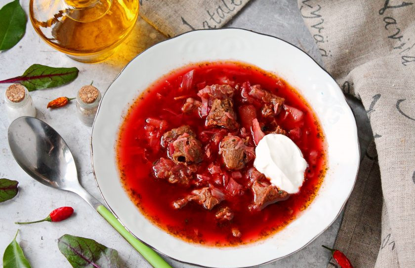 1. Этап. Борщ из оленины: Приятного аппетита!