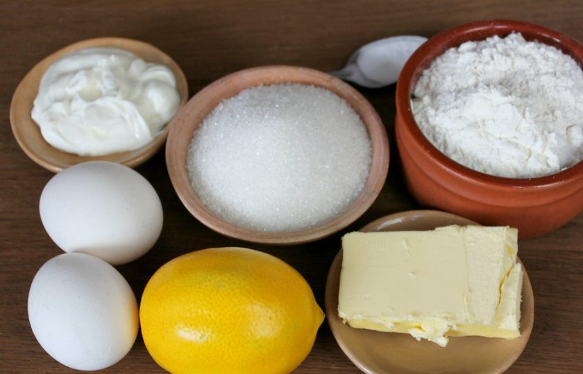 1. Этап. Пирог с лимоном: Подготовим ингредиенты.