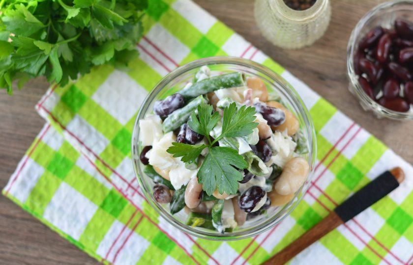 1. Этап. Салат Три фасоли: Сразу подавайте к столу. Приятного аппетита!