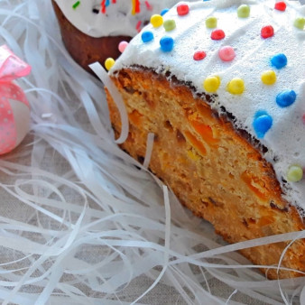 Простой кулич без дрожжей